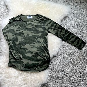 Old Navy Girls Camo Shirt